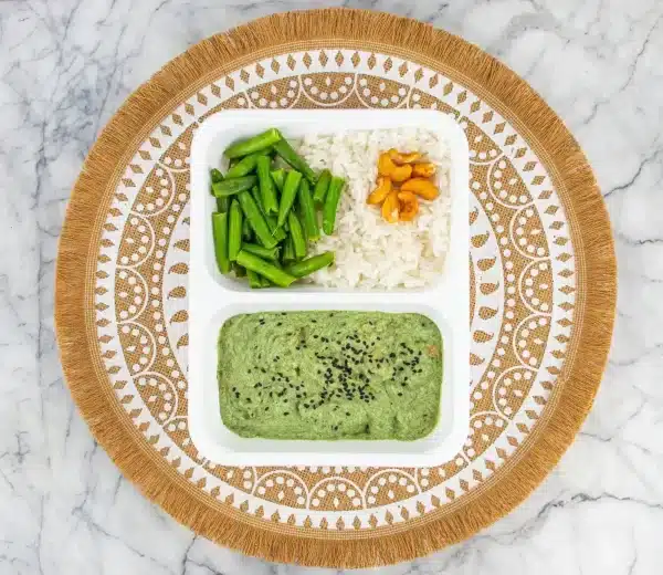 groenecurry Groene curry • pandanrijst • boontjes • cashewnoten